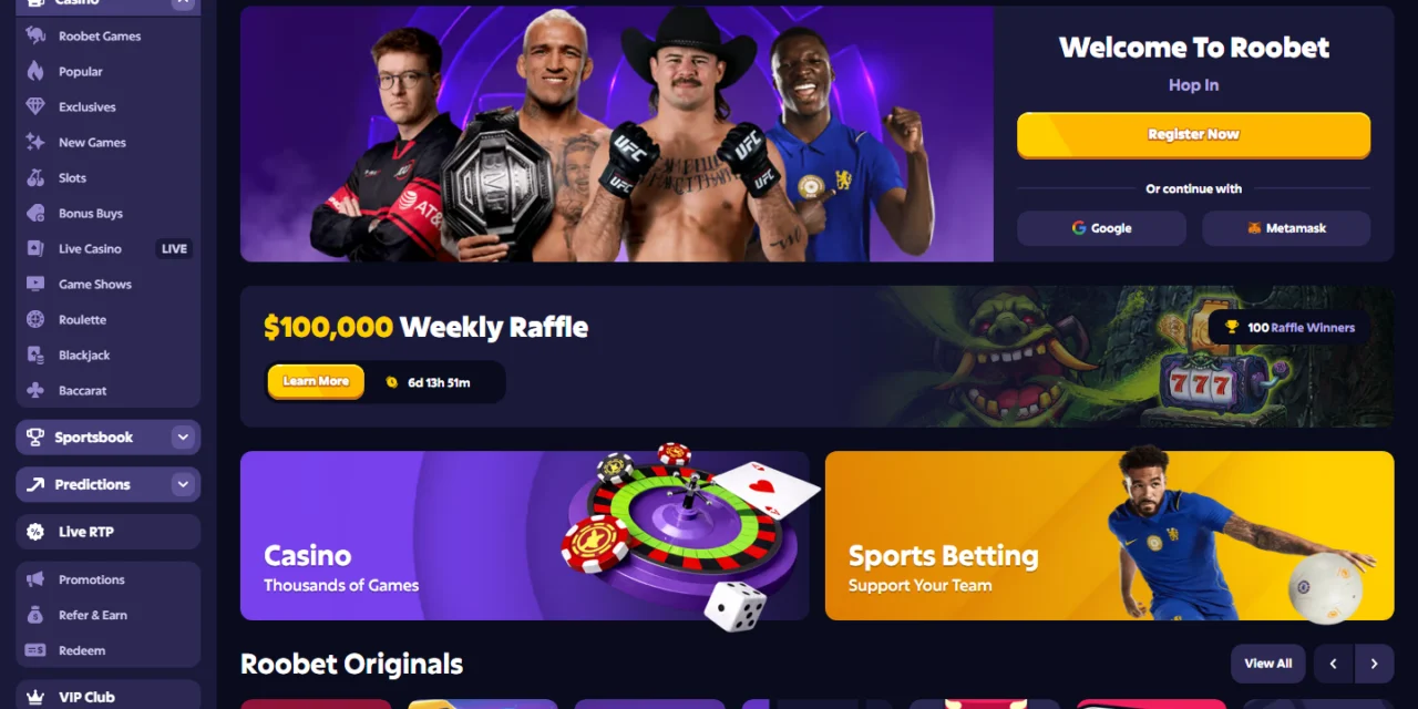 Roobet screenshot