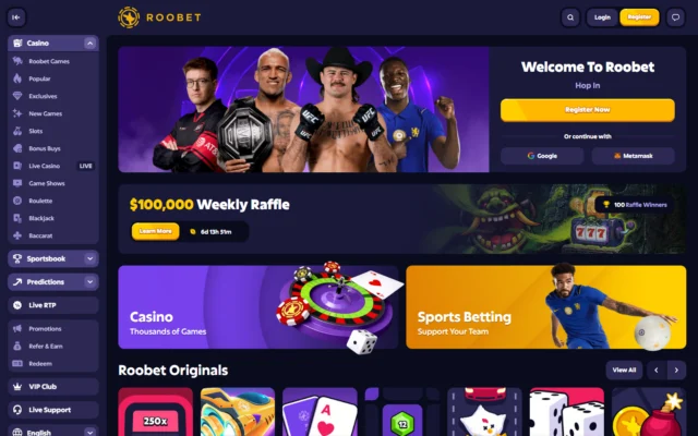 Roobet screenshot