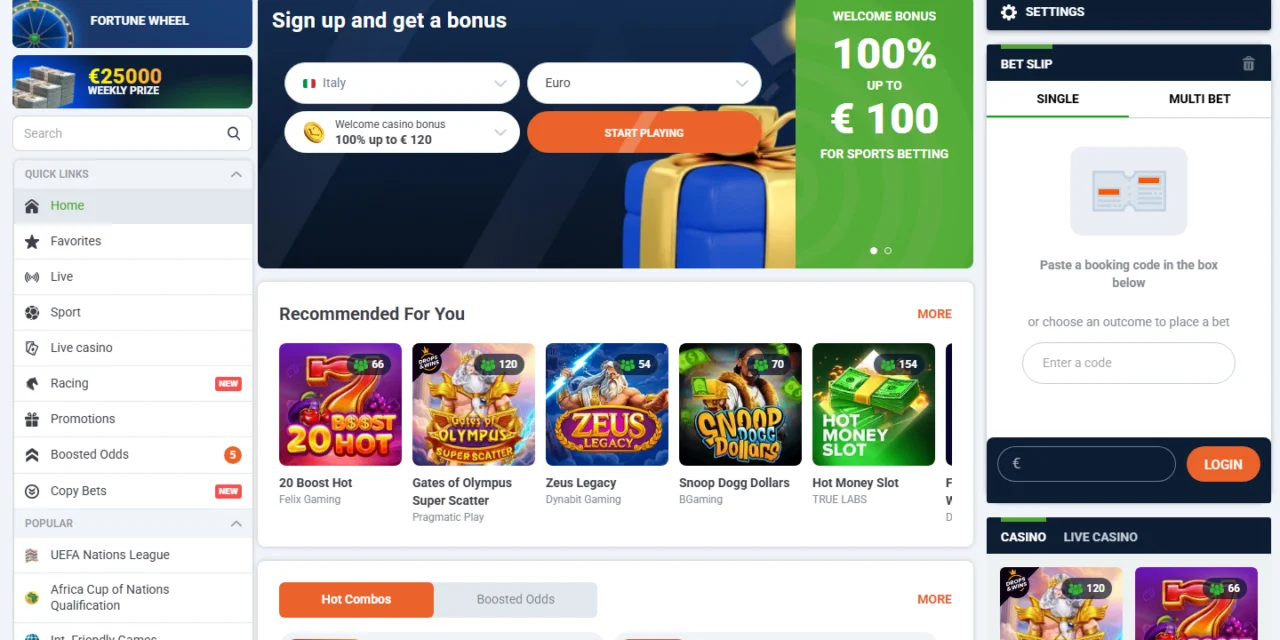 20Bet screenshot