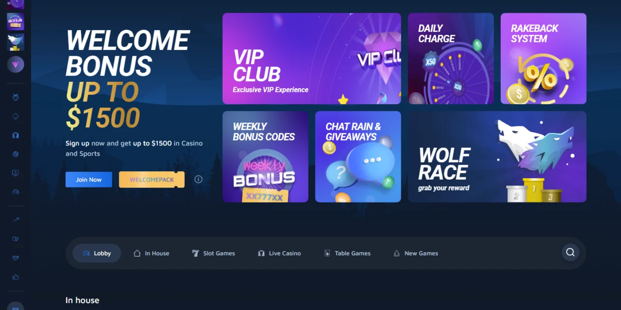 Wolf.bet screenshot