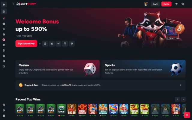 BetFury screenshot