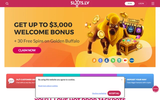 Slots.lv screenshot