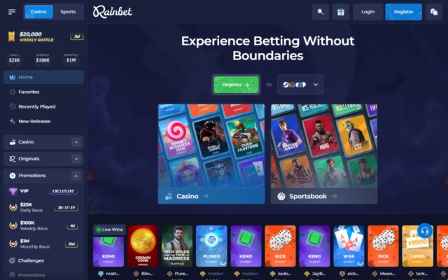 Rainbet screenshot