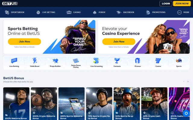 BetUS screenshot